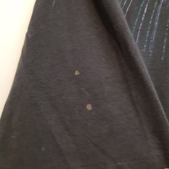 Vintage Southwestern Spin Art Painted Tshirt Coyote Howling At The Moon XL - Picture 8 of 8